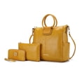 thumbnail image 1 of MKF Collection Zuri Vegan Leather Women’s Tote Bag by Mia K with pouch and wallet -3 pieces- Yellow, 1 of 10