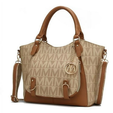 MKF Collection by Mia K.  Fula Signature Satchel Bag, Beige