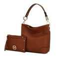 thumbnail image 1 of MKF Collection by Mia K. MKF-X660CBR Viviana Hobo & Wristlet Set, Cognac Brown, 1 of 3