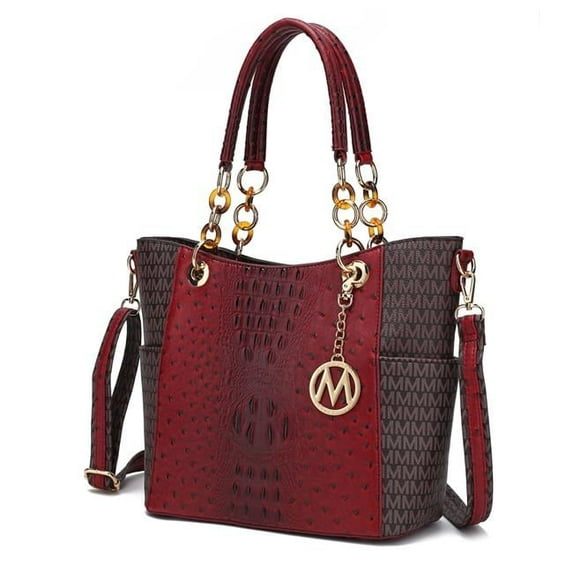 MKF Collection by Mia K. Miriam Signature Tote Bag, Red