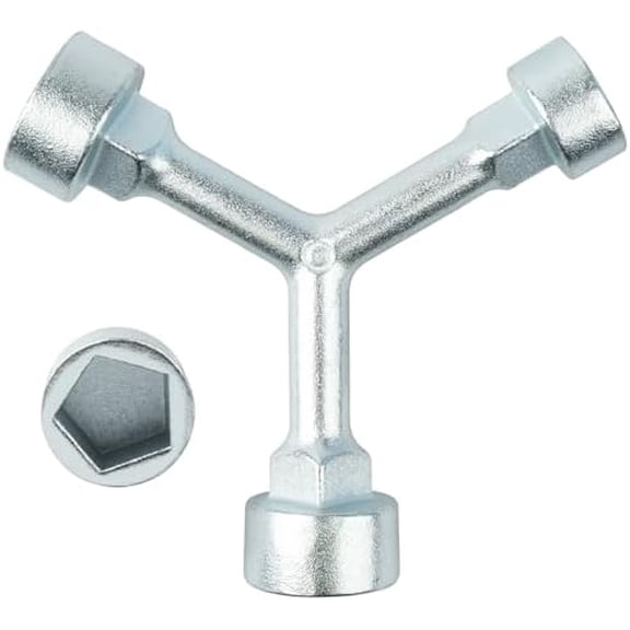 MKH10820 Meter Box Key Wrench Set (1.2"/1.5"/1.5") for Water Meter Boxes, Valve Shut-Off, and Electric Meters - Heavy Duty Steel Construction$$Tools & Hardware Other