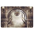 thumbnail image 1 of MKHERT 3D Old Gothic Arch with Burning Candles and Fantasy Lamps Doormat Rug Home Decor Floor Mat Bath Mat 23.6x15.7 inch, 1 of 3