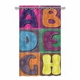 thumbnail image 1 of MKHERT Abc Blackout Window Curtain Drapes Bedroom Living Room Kitchen Curtains 52x84 inch, 1 of 2