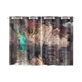 thumbnail image 1 of MKHERT Abstract Art Liberty Statue Window Curtains Kitchen Curtain Room Bedroom Drapes Curtains 26x39 inch, 2 Piece, 1 of 3
