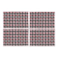 thumbnail image 1 of MKHERT Abstract Black and Red Houndstooth Placemats Table Mats for Dining Room Kitchen Table Decoration 12x18 inch,Set of 4, 1 of 4