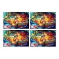 thumbnail image 1 of MKHERT Abstract Colorful Collage of Music Notes and Violin Clef Oil Painting Placemats Table Mats for Dining Room Kitchen Table Decoration 12x18 inch,Set of 4, 1 of 4