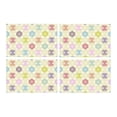 thumbnail image 1 of MKHERT Abstract Colorful Polka Dots with Snowflakes Placemats Table Mats for Dining Room Kitchen Table Decoration 12x18 inch,Set of 4, 1 of 4