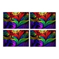 thumbnail image 1 of MKHERT Abstract Computer-Generated Resembling Two Birds with Flowing Tails Placemats Table Mats for Dining Room Kitchen Table Decoration 12x18 inch,Set of 4, 1 of 4