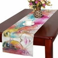 thumbnail image 1 of MKHERT Abstract Fashion Woman with Sunglasses Portrait Table Runner for Office Kitchen Dining Wedding Party Banquet 16x72 Inch, 1 of 2