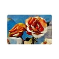 thumbnail image 1 of MKHERT Abstract Floral Art Decor Roses Flowers Bouquet Painting Doormat Rug Home Decor Floor Mat Bath Mat 23.6x15.7 inch, 1 of 3