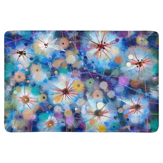 MKHERT Abstract Floral Painting Spring Dandelion Flower Nature Background Doormat Rug Home Decor Floor Mat Bath Mat 23.6x15.7 inch