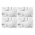 thumbnail image 1 of MKHERT Abstract Marble Stone Black Gray and White Placemats Table Mats for Dining Room Kitchen Table Decoration 12x18 inch,Set of 4, 1 of 4