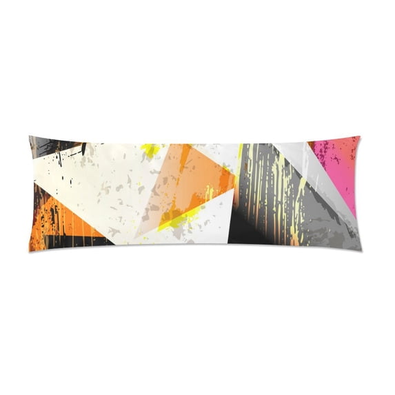MKHERT Abstract Pattern Body Pillow Pillowcase Pillow Protector Cushion Cover 20x60 Inch