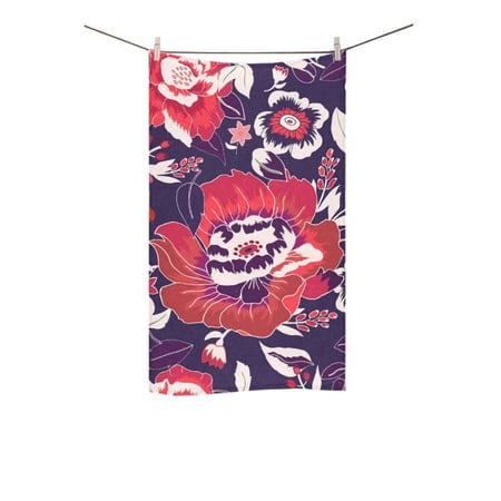 MKHERT Abstract Seamless Pattern with Colorful Flowers Bath Towel Shower Towel Wash Cloth Face Towels 16x28 inches