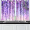 thumbnail image 1 of MKHERT Abstract Violet Window Curtain Kitchen Curtains Window Treatments 26x39 inch,Set of 2, 1 of 3