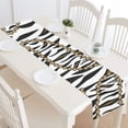 thumbnail image 1 of MKHERT African Tiger Skin Table Runner for Office Kitchen Dining Wedding Party Home Decor 14x72 inch, 1 of 3