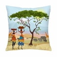 thumbnail image 1 of MKHERT African Women in Mountain Landscape Pillow Covers Pillowcase Throw Pillows 18x18 inch, 1 of 2