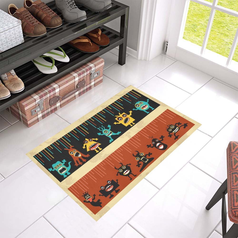 エイリアン RUG MAT MKHERT Alien And Monster Doormat Rug Home Decor Floor Mat Bath Mat