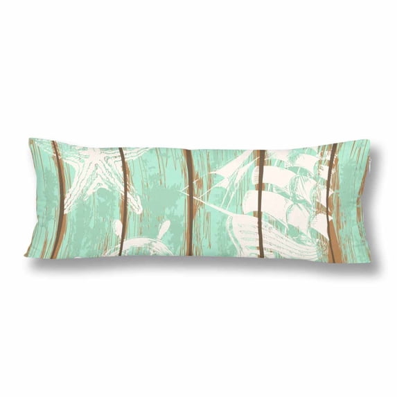 MKHERT Anchor Seashell Starfish Body Pillow Pillowcase Pillow Protector Cushion Cover 20x60 Inch