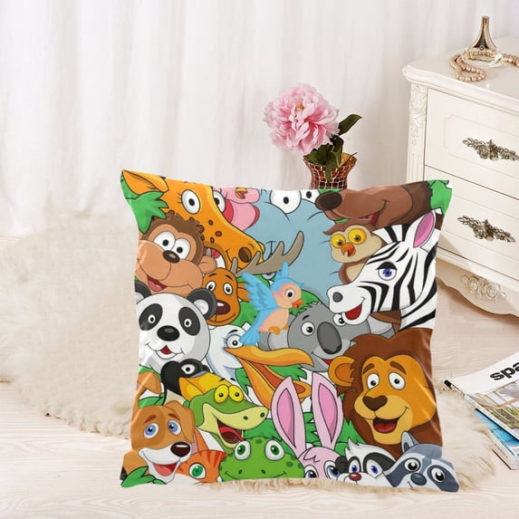 MKHERT Animals Throw Pillowcase Pillow Cover Cushion Couver 18x18 inch