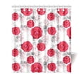 thumbnail image 1 of MKHERT Antique Watercolor Floral Red Roses Flowers Waterproof Shower Curtain Decor Fabric Bathroom Set 66x72 inch, 1 of 1