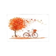 thumbnail image 1 of MKHERT Autumn Background with Tree and Bicycle Placemats Table Mats for Dining Room Kitchen Table Decoration 12x18 inch,Set of 6, 1 of 4