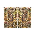 thumbnail image 1 of MKHERT Autumn Corn Sunflower Window Curtains Kitchen Curtain Room Bedroom Drapes Curtains 26x39 inch, 2 Piece, 1 of 3