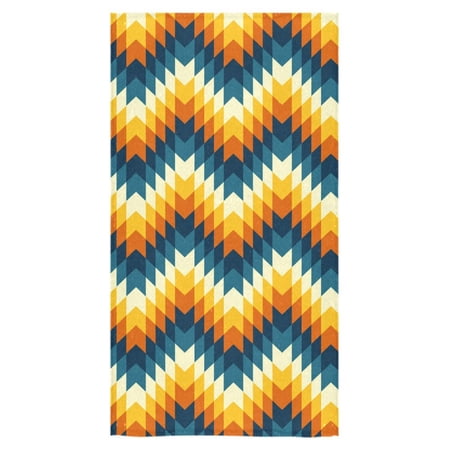 MKHERT Aztec Pattern Leaves Bath Towel 30x56 Inches Bathroom Towel Beach Sunbath