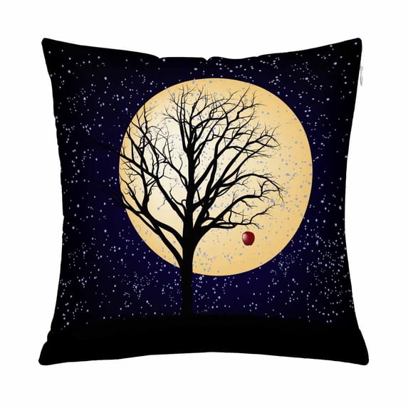MKHERT Bare Apple Tree In The Star Night Pillow Covers Pillowcase Throw Pillows 18x18 inch