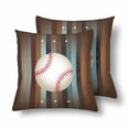thumbnail image 1 of MKHERT Baseball American Sports Pillowcase Pillow Protector Cushion Cover 18x18 inch,Set of 2, 1 of 2