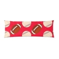 thumbnail image 1 of MKHERT Baseball and Rugby Football Body Pillow Pillowcase Pillow Protector Cushion Cover 20x60 Inch, 1 of 1
