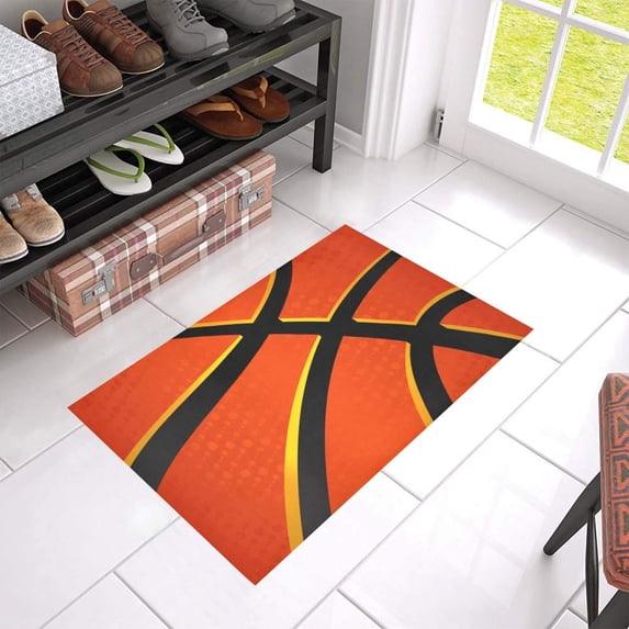 MKHERT Basketball Pattern Doormat Rug Home Decor Floor Mat Bath Mat 23.6x15.7 inch