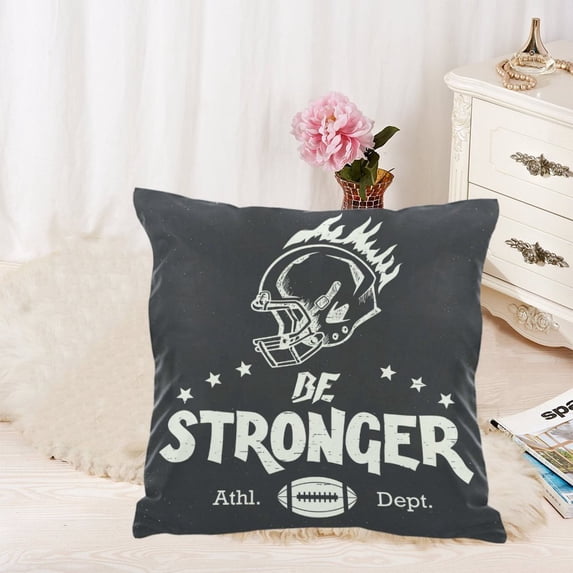 MKHERT Be Stronger Throw Pillowcase Pillow Cover Cushion Couver 18x18 inch