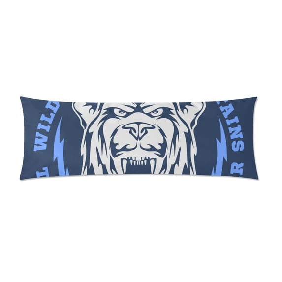 MKHERT Bear Head Body Pillow Pillowcase Pillow Protector Cushion Cover 20x60 Inch