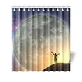 thumbnail image 1 of MKHERT Beautiful Big Full Moon Galaxy Space Exploration Home Decor Waterproof Polyester Fabric Shower Curtain Bathroom Sets 66x72 inch, 1 of 1