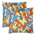thumbnail image 1 of MKHERT Beautiful Colorful Butterfly Pillowcase Pillow Protector Cushion Cover 18x18 inch,Set of 2, 1 of 3