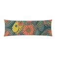 thumbnail image 1 of MKHERT Beautiful Colorfull Floral Fishes Body Pillow Pillowcase Pillow Protector Cushion Cover 20x60 Inch, 1 of 1