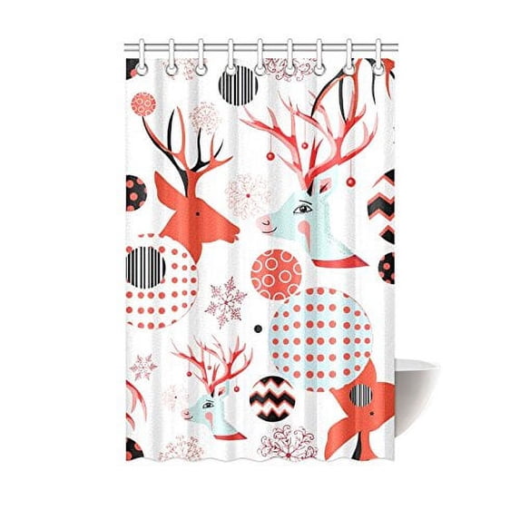MKHERT Beautiful Deer Polyester Fabric Bathroom Shower Curtain 48x72 inch