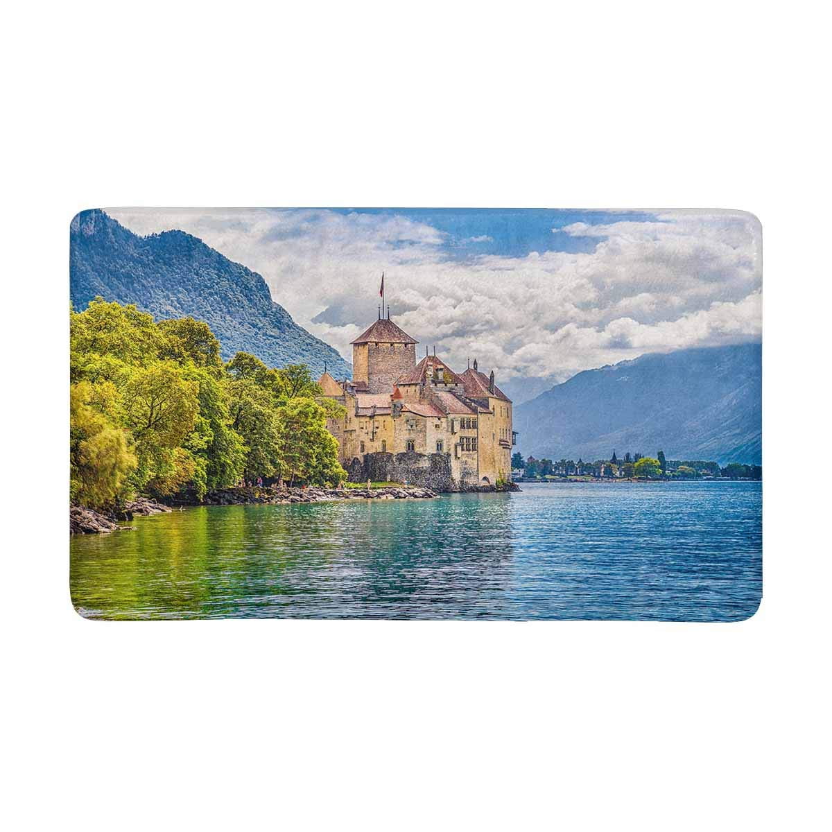 MKHERT Beautiful European Cityscape Famous Chateau De Chillon at Lake ...