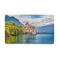 thumbnail image 1 of MKHERT Beautiful European Cityscape Famous Chateau De Chillon at Lake with Blue Sky Doormat Rug Home Decor Floor Mat Bath Mat 30x18 inch, 1 of 3