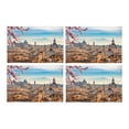 thumbnail image 1 of MKHERT Beautiful European Cityscape View of Rome from Castel Sant'Angelo Placemats Table Mats for Dining Room Kitchen Table Decoration 12x18 inch,Set of 4, 1 of 4