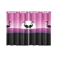 thumbnail image 1 of MKHERT Beautiful Flamingo Window Curtain Kitchen Curtains Window Treatments 26x39 inch,Set of 2, 1 of 3