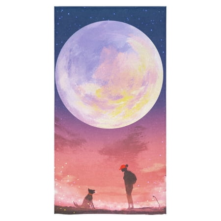 MKHERT Beautiful Night Bath Towel Hand Towel Shower Towel Washcloth 30x56 inch