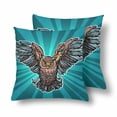 thumbnail image 1 of MKHERT Beautiful Realistic Owl Throw Pillowcase Pillow Cover Cushion Couver 18x18 inch, Set of 2, 1 of 2
