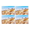 thumbnail image 1 of MKHERT Beautiful Skyline of Oia Santorini Greece Placemats Table Mats for Dining Room Kitchen Table Decoration 12x18 inch,Set of 4, 1 of 4