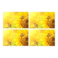 thumbnail image 1 of MKHERT Beautiful Yellow Sunflower with Butterfly Placemats Table Mats for Dining Room Kitchen Table Decoration 12x18 inch,Set of 4, 1 of 4