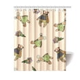 thumbnail image 1 of MKHERT Beige Shower Curtain Bath Curtain Waterproof fabric Polyester Curtains 60x72 inch, 1 of 1