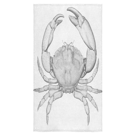 MKHERT Big Crab Bath Towel Shower Towel Wash Cloth Face Towels 30x56 inches
