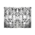 thumbnail image 1 of MKHERT Black And White Leopard Window Curtains Kitchen Curtain Room Bedroom Drapes Curtains 26x39 inch, 2 Piece, 1 of 3