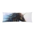 thumbnail image 1 of MKHERT Black Unicorn Body Pillowcase Pillow Protector Cushion Cover 20x60 inch, 1 of 1